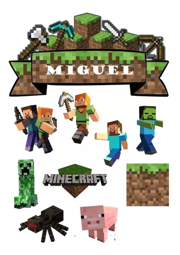 Bolo Minecraft  MercadoLivre 📦