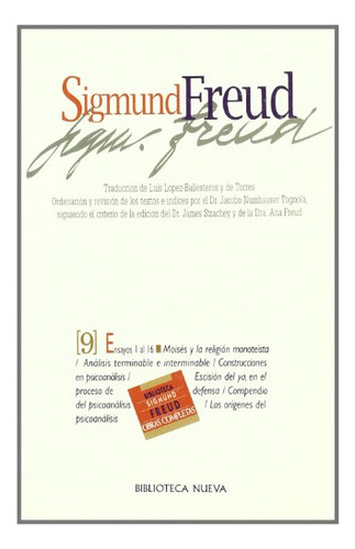 Libro Sigmund Freud Obras Completas Tomo Ix Traducción Luis