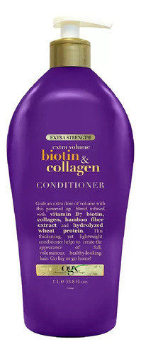 Acondicionador Con Biotina Y Colágeno, Ogx, 1 Litro Msi