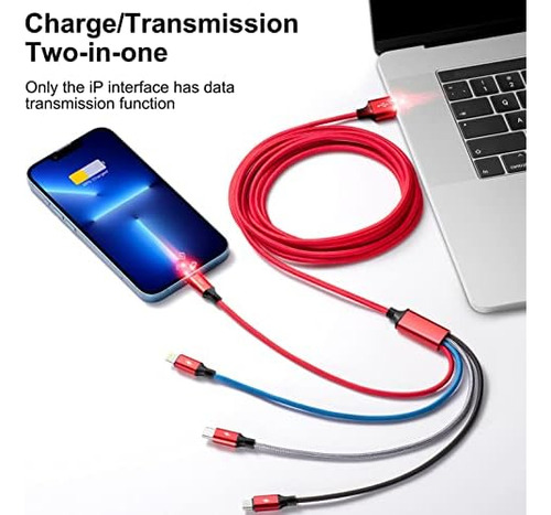 Cable De Carga Múltiple, Paquete De 2 Cables De Carga Múltip