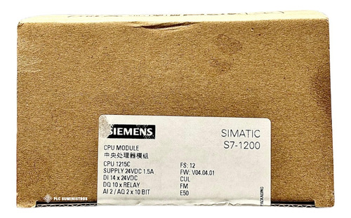 Siemens 6es7215-1hg40-0xb0 Cpu Module 