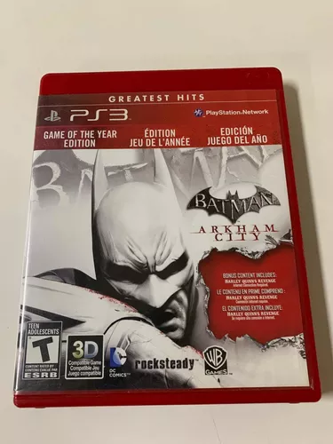 Jogo Batman Arkham City Edição Jogo Do Ano - Ps3 - Original