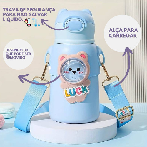 Botella Térmica Infantil De Acero Inoxidable De 500 Ml, Anti