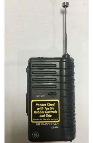 Walkie Talkie 49mhz Fm General Electric 3-5946