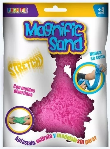 Arena Magica Magnific Sand 450g Rosa C/moldes