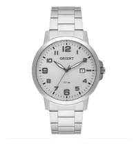Comprar Relógio Masculino Orient Prata Clássico Com Data Prova Dágua Cor do fundo Grafite
