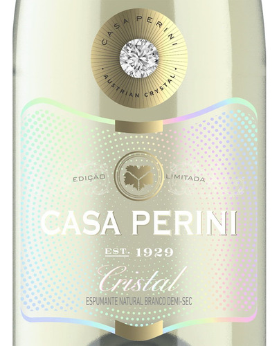 Espumante Demi-sec Cristal Casa Perini 750ml Kit Com 6un