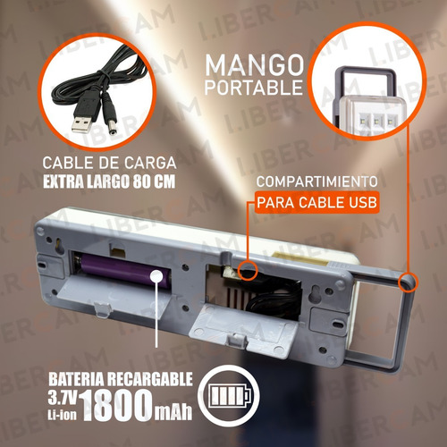 Imagen 9 de 10 de Pack X 4 Luces Luz De Emergencia 30 Leds Slt 15hrs Autono