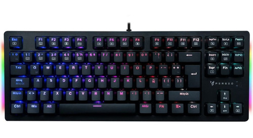 Teclado Gamer Mecanico Tkl Perseo Heleus Rgb Switch Blue