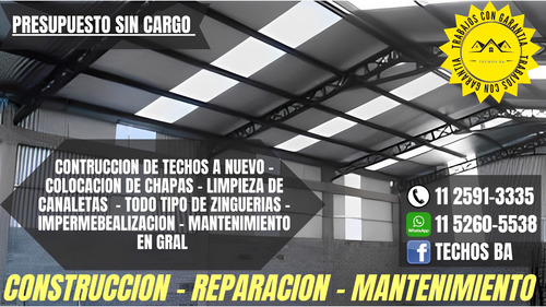 Imagen 2 de 3 de Techista - Chapa Teja Galpones Canaletas Reparaciones