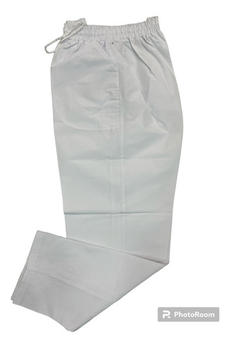 Pantalon Nautico  Blanco C/bolsillos Talle Especial  6, 7 Y8