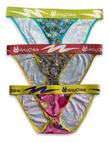 Pack Calzon Trusa Artychikle Para Hombre 3pzs Varios Modelos