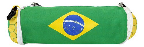 Funda para balones de fútbol Magia Brasil, color amarillo/verde