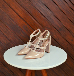sandalia valentino inspired salto grosso