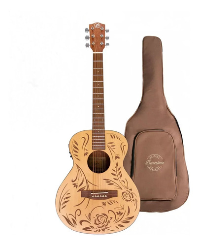 Guitarra Acústica Rock & Roses Q 38 , Incluye Funda Acolchad