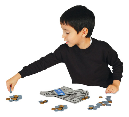 Juego De Dinero Con Billetes Realistas Para Niños Desde 5 Añ