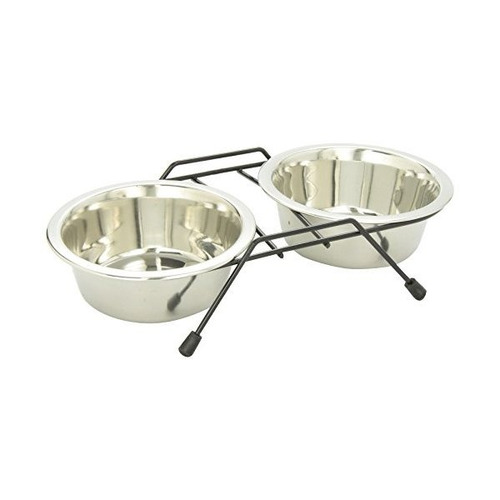 Dogit Acero Inoxidable Doble Perro Diner