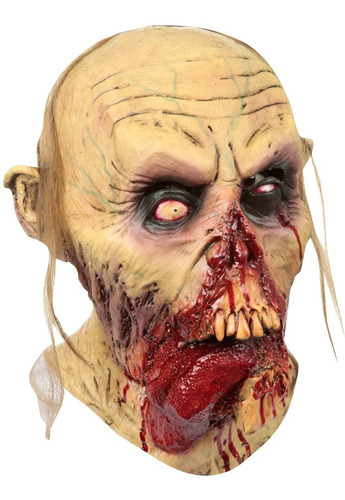 Máscara De Látex Zombie Sangre Halloween Terror Ghoulish