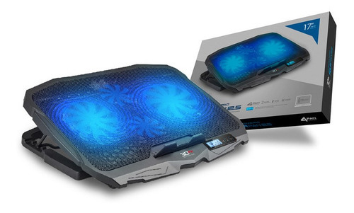 Base Ventilador 3dfx Four Fan 12 Para Notebook Hasta 17 PuLG Color Negro