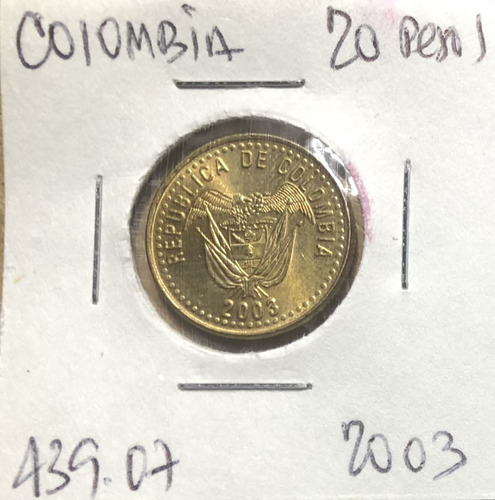 Colombia 20 Pesos 2003 Jer439.07