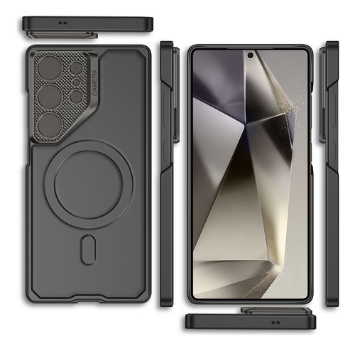 Hhfunda Protectora Para Samsung Galaxy S23ultra S24ultra S25ultra, Lente De Cámara, Resistente A Uso Militar, Funda De T