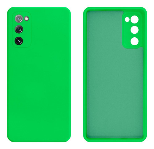 Capa silicone Gcm Acessorios Galaxy s20fe Interior Aveludado verde para Samsung Galaxy s20fe Galaxy S20 Fe