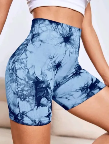 Biker Short Deportivo Azul- Ref. 4060- Efecto Push Up.