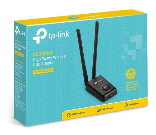 Adaptador Tl-wn8200nd Alta Potencia 2 Antenas Desprendibles