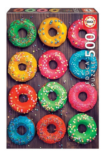 Puzzle Rompecabezas 500 Piezas Donuts De Colores Educa