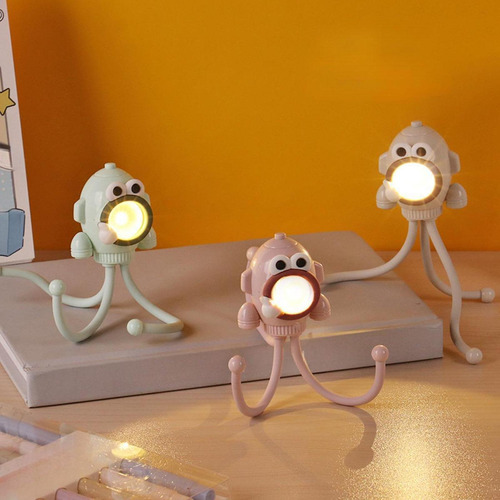 Diy Forma Luz Da Noite Lâmpada De Mesa Forma De Polvo