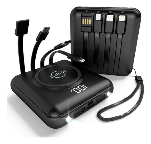 Cargador Porttil Inalmbrico De 10000 Mah, Cargador De Telfon