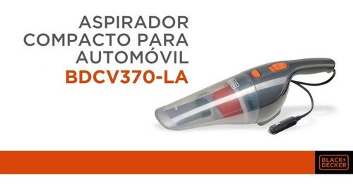 Imagen 2 de 6 de Aspiradora Para Auto 12v 12.5 Aw 610ml Black+decker