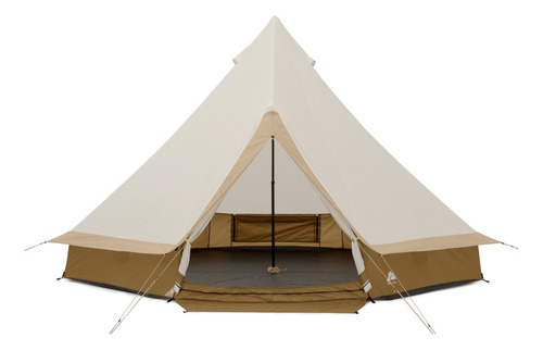 Casa Campaña Tipi 8 Pers Leds 4.57mx4.57mx2.69m Impermeable Color Beige
