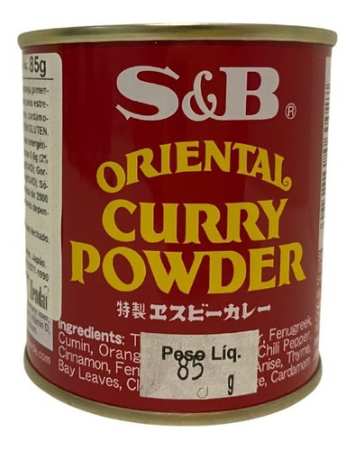 Curry Kona Pó S&b 85g Oriental Powder Importado Japão