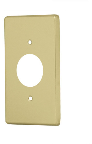 Placa Contacto Sencillo Aluminio Std Voltech 46414 Color Oro