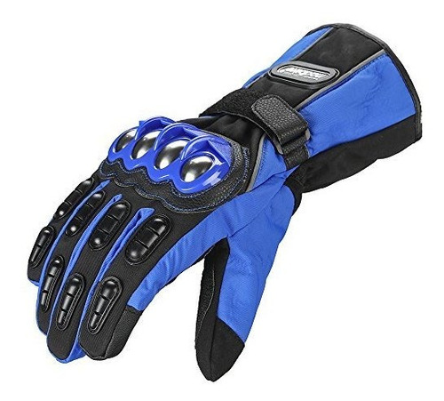 Guantes De Motociclista De Acero Aleado De Ilm Cálido Imperm