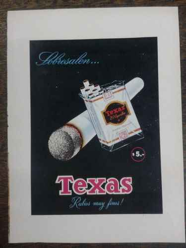 Imagen 1 de 3 de 2 Publicidades 1954 * Texas / Shell * Anverso Reverso *