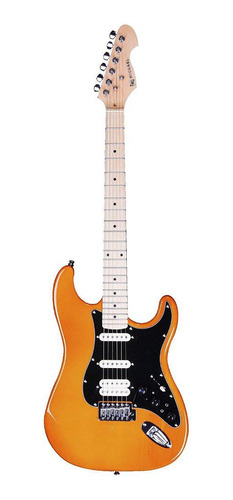Guitarra Strato Michael Rocker Gms250 Am Amber Com Efeitos