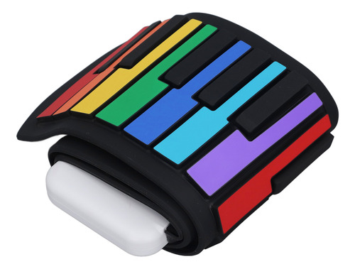 Piano Eletrônico De Rolo Manual De 49 Teclas Em Silicone Esp