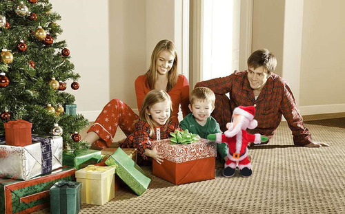 Papá Noel Bailarín Peluche Felpa Juguete Para Niños Navidad