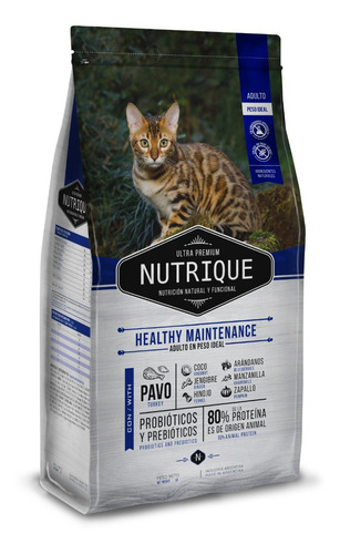 Nutrique Ultra Premium Cat Maintentenance 2kg Con Regalo