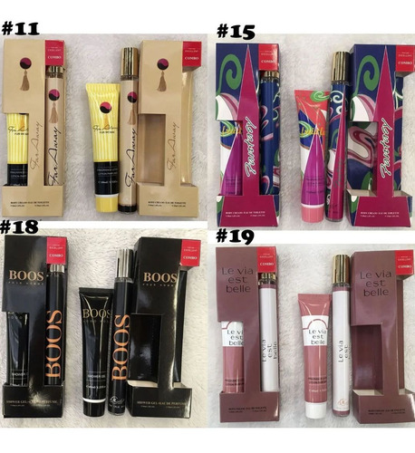 Imagen 4 de 5 de Docenas Combo Perfumes 35ml Y Crema 40ml Caballeros Damas