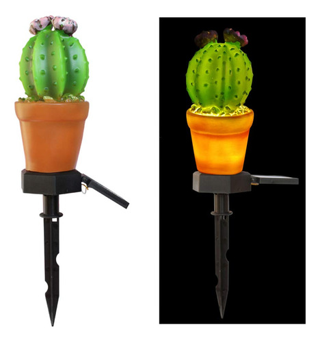 Lámparas Solares De Jardín, Cactus Y Piña, Decoración Exteri