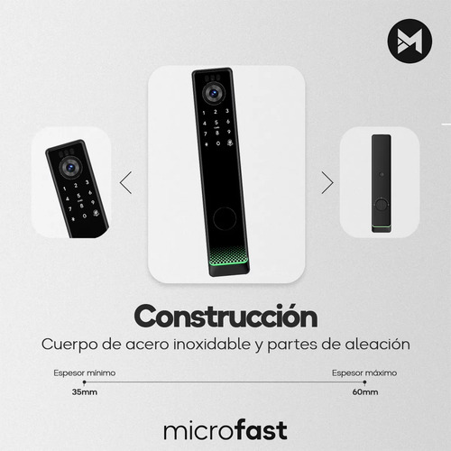 Cerradura Inteligente Wifi Reconocimiento Palma Smart A02p