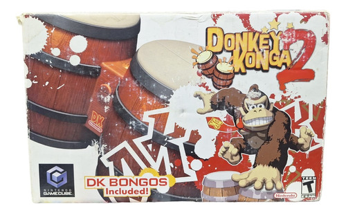 Donkey Konga 2 Gamecube Completo *play Again* Incluye Bongos (Reacondicionado)