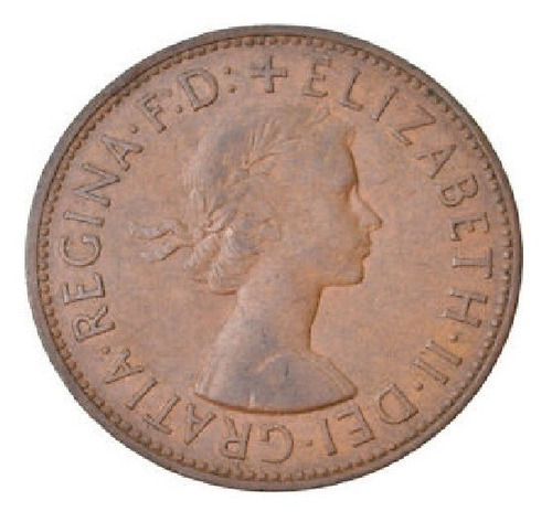 Moneda Reino Unido 1 Penny 1966