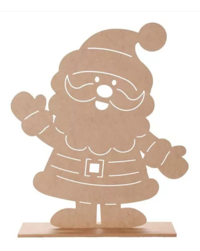 Muñeco Santa Claus En Mdf/ Decoraciones De Navidad 