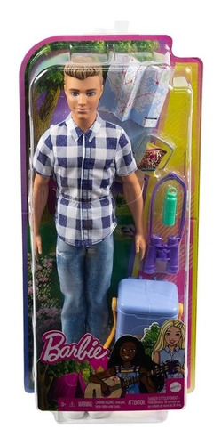  Barbie - Muñeco Ken De Camping Con Accesorios - Mattel - 