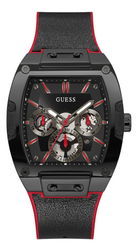 Reloj Guess Phoenix Gw0202g7 Para Hombre Color Negro Color Del Bisel Dorado Color Del Fondo Dorado