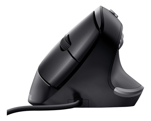 Mouse vertical ergonômico com fio Trust Bayo - preto